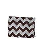 Babydoll Bedding Chevron Cradle Sheet, Brown, 18" x