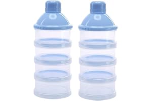 Afufu Formula Dispenser Portable Milk Powder Formula Dispenser Container Pot Box Milk Cans Snack Storage Box for Travel and O