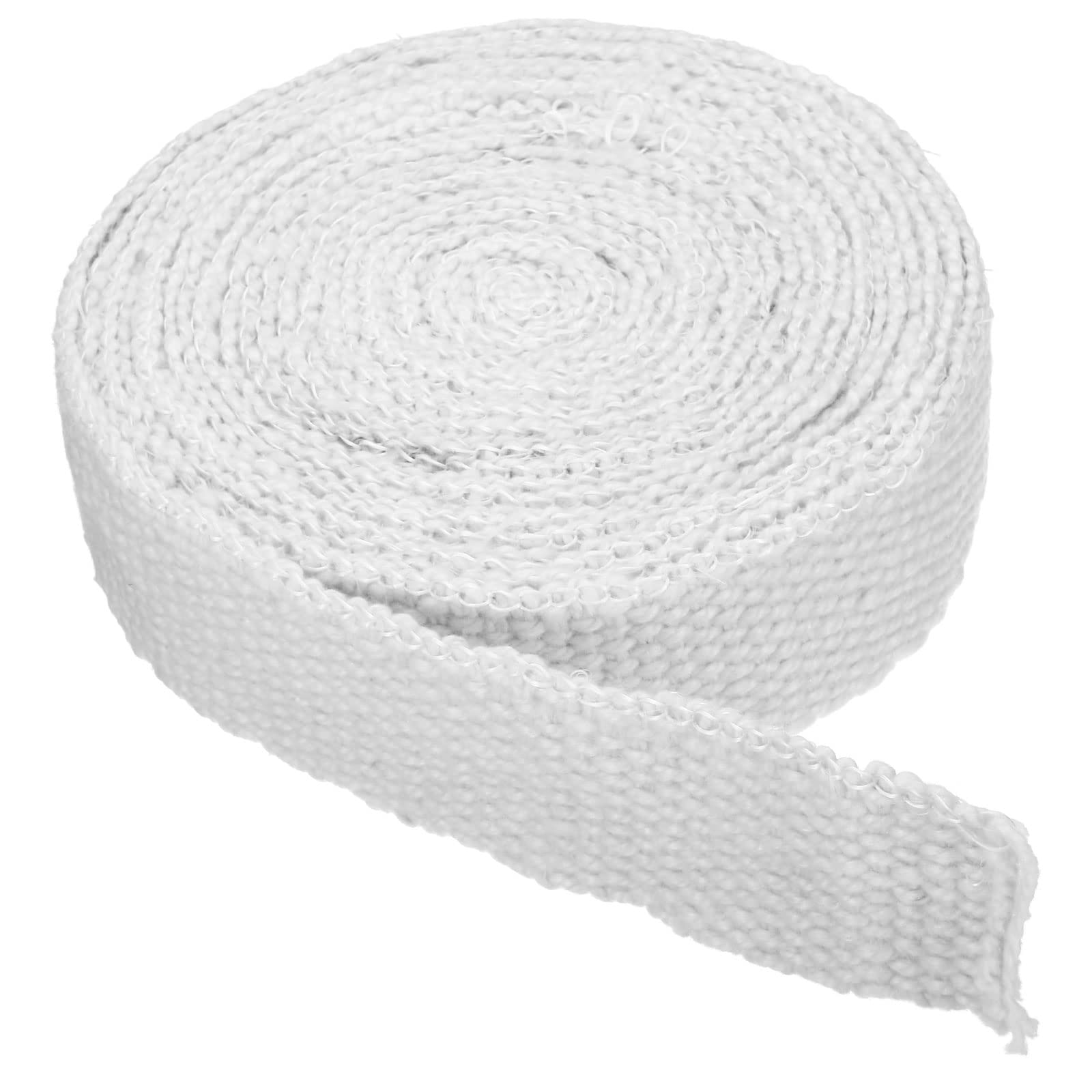 PATIKIL 2"x1/8"x283" Wood Stove Gasket, Ceramic Fiber Flat High-Temperature Resistance Seal Rope for Stoves Fireplace Door, White