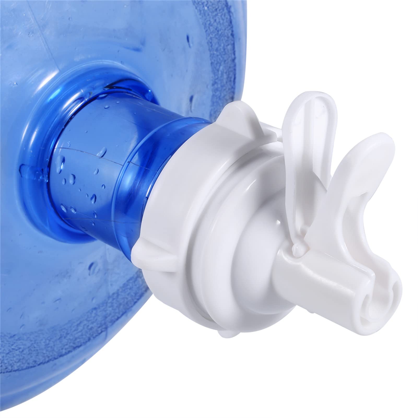 Water Dispenser Valve, Plastic Water Jug Dispenser Valve Reusable Water Jug Cap Spigot Faucet Water Bottle Replacement Top Valve for 55mm Drinking Bottle (1)