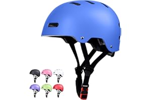 OUWOER Bike Skateboard Helmet, Adjustable Adult Youth Kids Boys Girls Women Men Helmet for Ages 3-5-8-10-14+, Lightweight Multi-Sport Bicycle Skateboard Scooter Skate Helmet