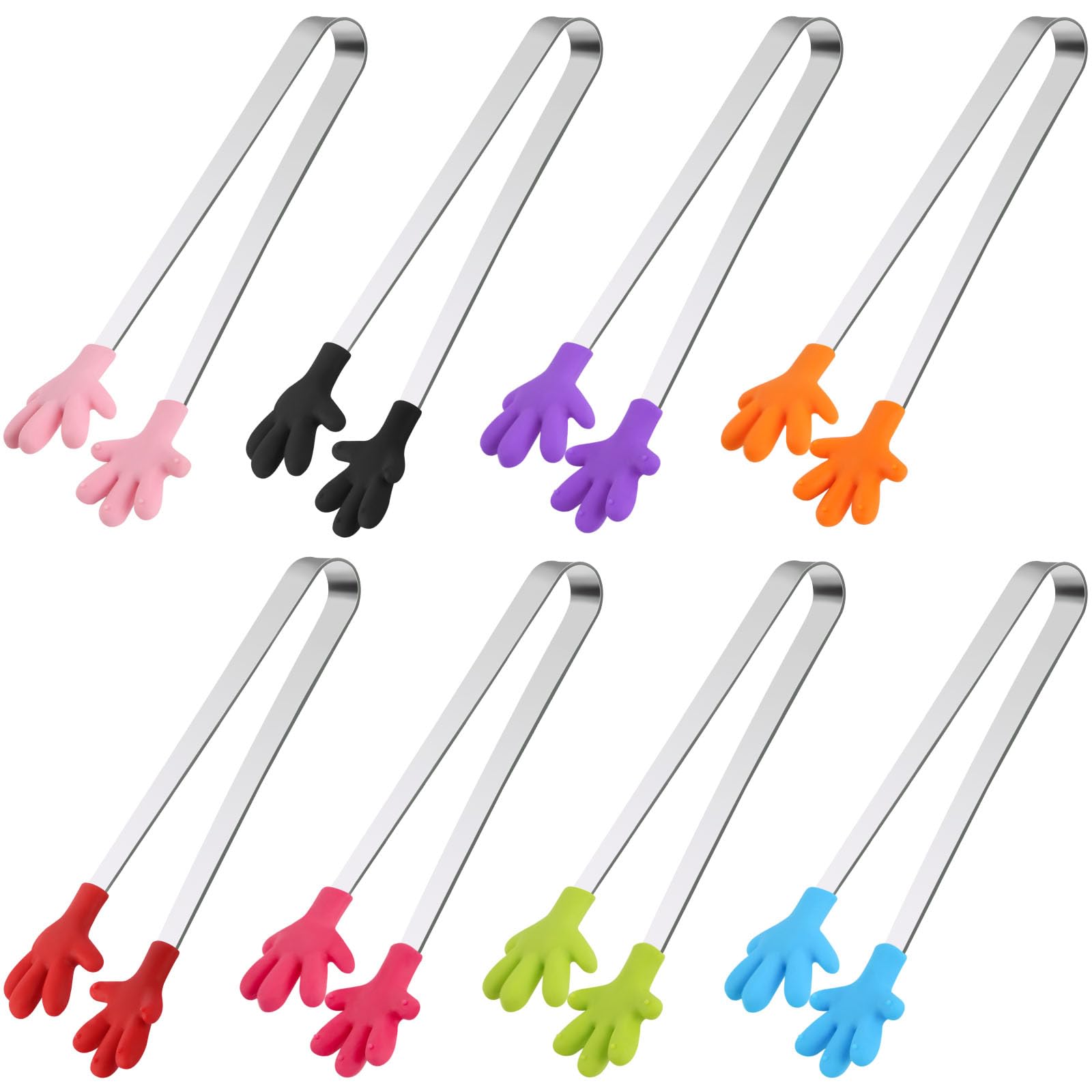 Photo 1 of Shindel Small Tongs, 5.1 Inch Mini Tongs for Kids, Cute Kitchen Gadgets for Serving Candy, Appetizers, Snack, Chip, Pickle, Fruit, Ice Cube, Great for Fine Motor