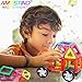 AMOSTING Magnetic Tiles Building Block Educational Toys for Toddlers with Car Wheels