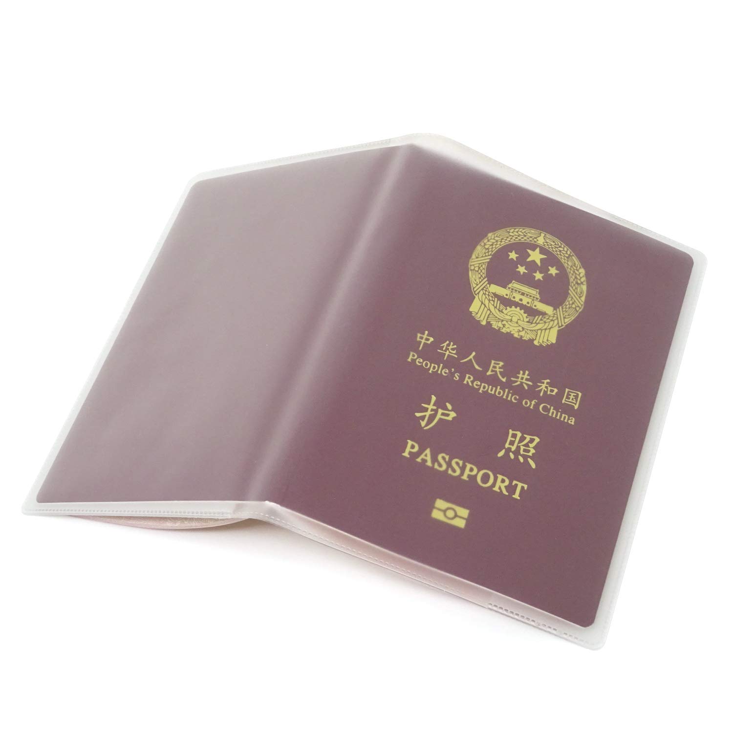 Honbay 10PCS Plastic Passport Cover Passport Protector with Extra Slots for CN, US, UK and Other Standard Size Passports (frosted)