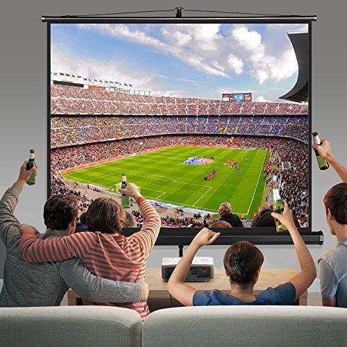 go2buy Portable Projector Screen Indoor/Outdoor Movie Theater Fast-Folding Projector Screen with Stand Legs for Projector ,Movie ,Home Theater, Classroom , Office ,Camp 4:3,84" - Thumbnail 6
