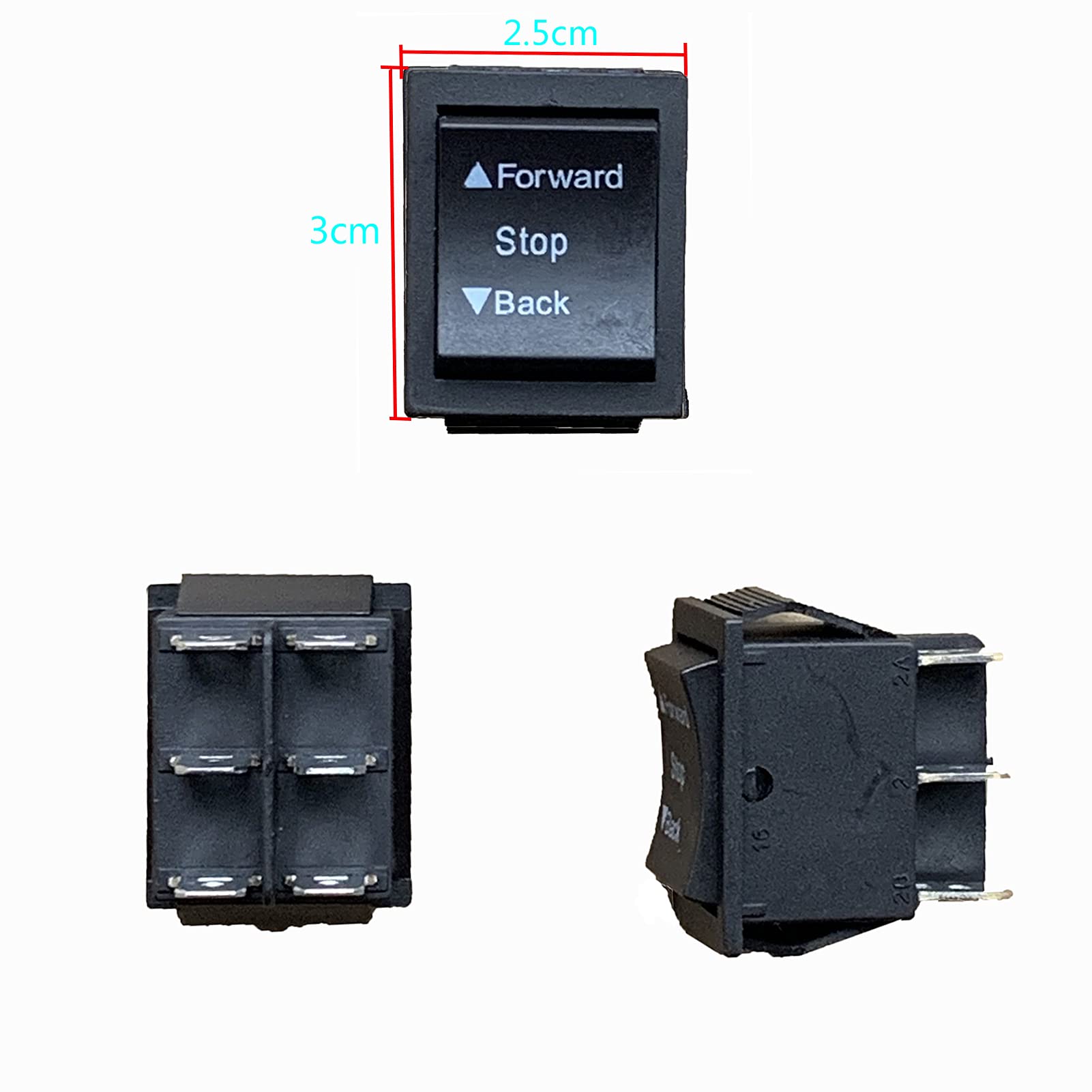 Forward, Stop, Reverse Gear Switch for Children Electric Powered 4 Wheel Replacement Parts Kids Ride-On Car Toys Accessory