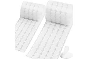 916 Pcs (408 Pairs) Self Adhesive Dots, 3/4" & 2/5" Diameter Sticky Back Hook and Loop Nylon Tapes for Office Home Arts Craft