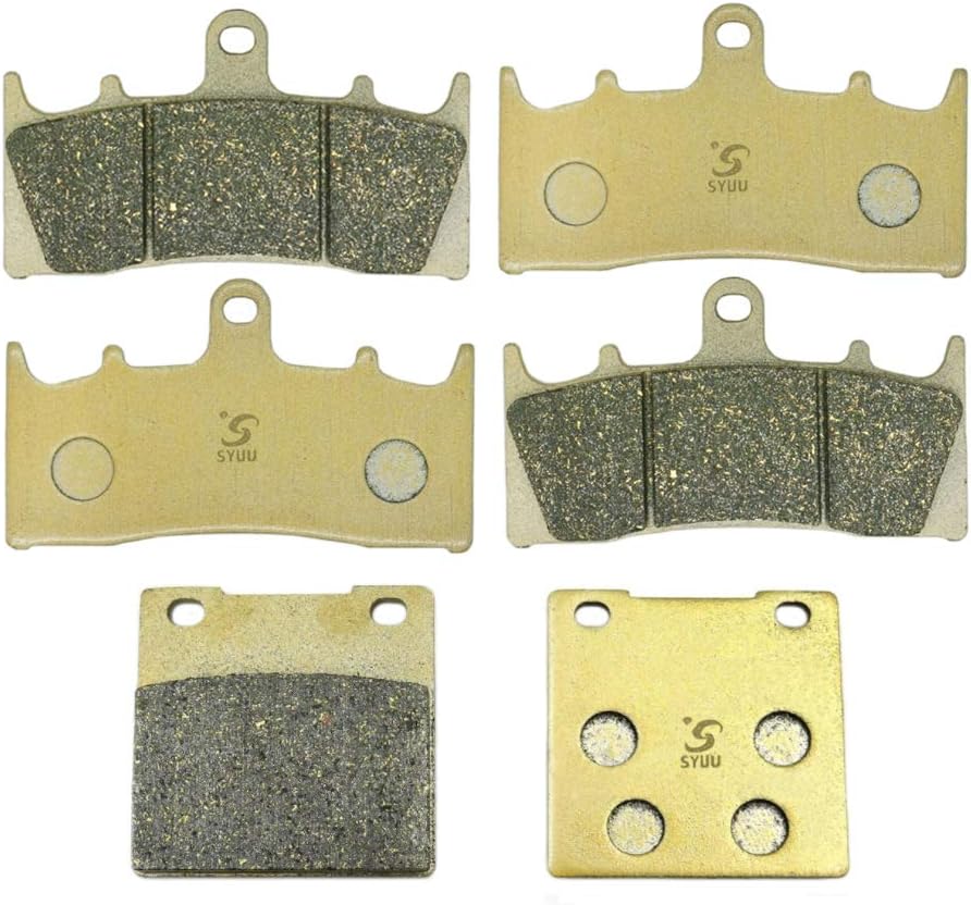 SYUU Motorcycle Replacement Front Rear Brake Pads Brakes