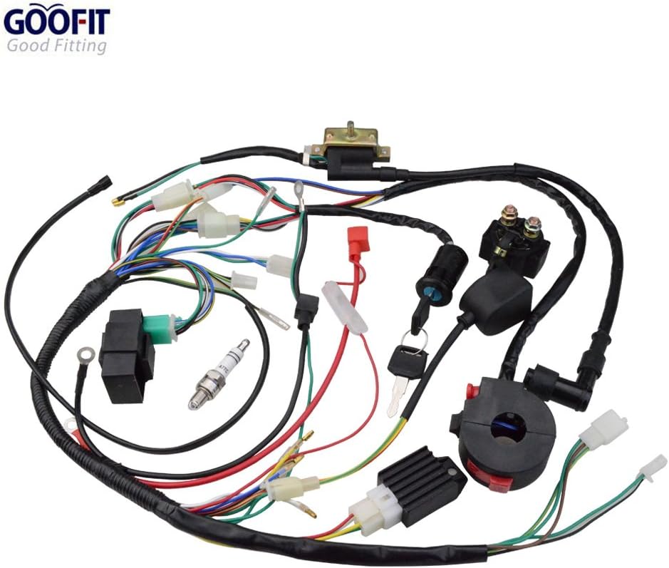 GOOFIT Ignition Rebuild Kit Wiring Harness for 4 Stroke ATV 50cc 70cc 90cc 110cc 125cc Chinese Dirt Bike Go Kart Scooter Moped Parts