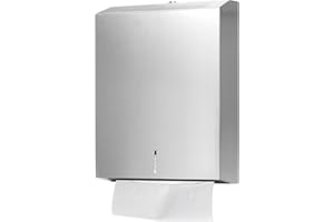 ZIPRUSBURK Paper Towel Dispenser Wall Mount Commercial, Fingerprint -Proof Paper Towel Holder for c-fold/Multi-fold/Tri-fold, Touchless Hand Towel Dispenser with Lock