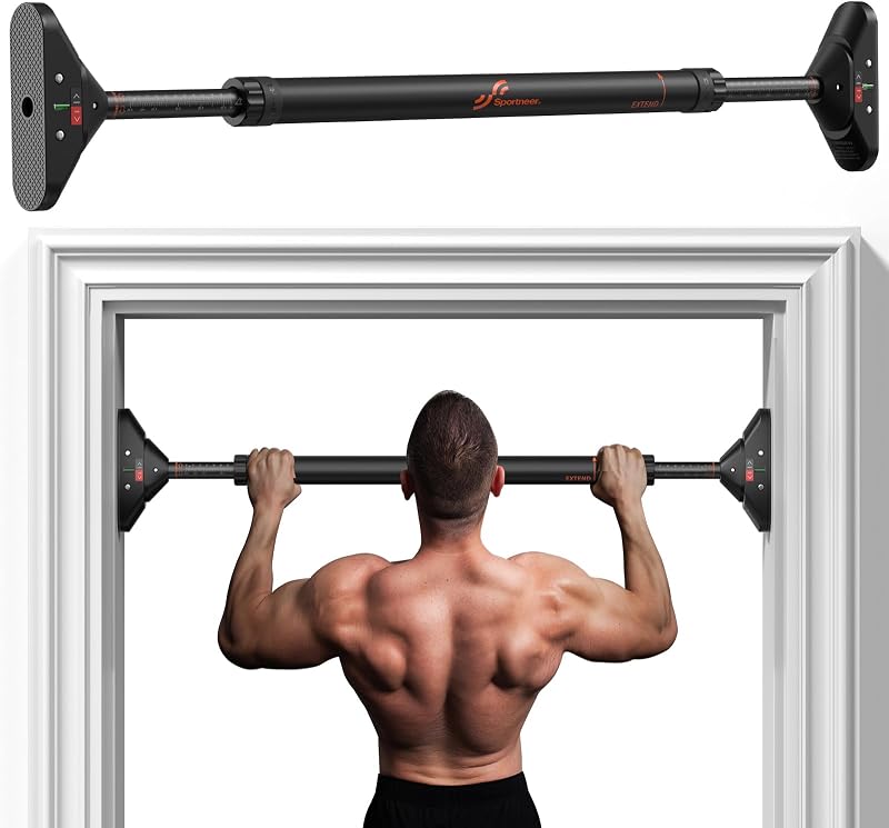 Sportneer Pull Up Bar Doorway 75-94cm 200kg Capacity No Screws Bar