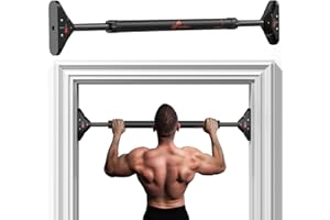 Sportneer Pull Up Bar: Strength Training Chin up Bar without Screws - Adjustable 29.5''-37'' Width Locking Mechanism Pull-up 
