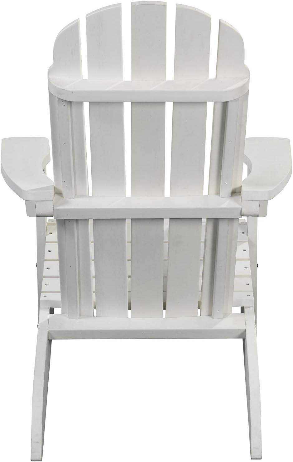 PolyTEAK Traditional Element Faux Wood Poly Adirondack Chair, White | Adult-Size, Weather Resistant, Made from Special Formulated Poly Lumber Plastic…: Kitchen & Dining