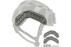 Qavctw Tactical Helmet Rail Mount Accessory Side Rails Kit for High Cut Fast Helmet with Screws