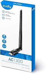 Cudy AC 1300Mbps USB 3.0 Dual Band WiFi Adapter 5Ghz 2.4Ghz 5dBi Antenna view 8