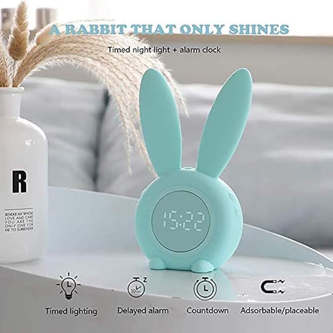 KingZ Reloj Despertador Digital con batería Recargable de Silicona ...