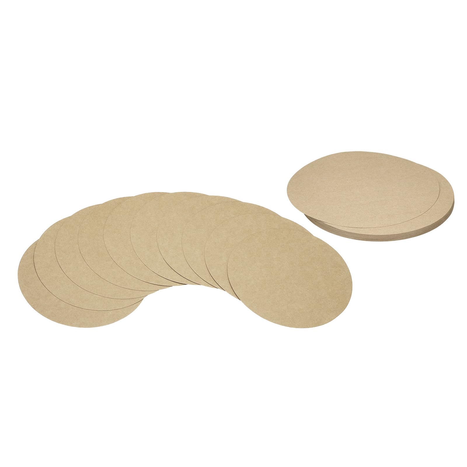 PATIKIL 11inch Circle Card Stock, 36Pcs Round Shape Cutouts Paper Thick Cardstock Coaster for DIY Craft Projects Classroom Bulletin Board Decor, Kraft Color