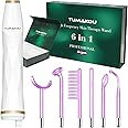 High Frequency Facial Machine - TUMAKOU Portable Handheld High Frequency Wand with 6 Pcs Violet Tubes for Face Home Use Device