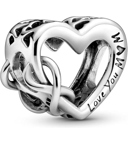 Amazon.com: PANDORA Two-tone Openwork Infinity Heart Charm