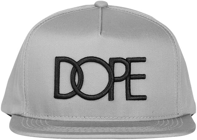 DOPE Men's Classic Logo Snapback, Grey, One Size