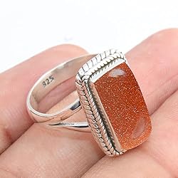 Solid 925 Sterling Silver Ring For Womens Gold Sun
