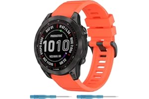 Nacorulu Compatible With Garmin Fenix 7 Sapphire Solar Band, 22mm Replacement Bands for Fenix 7 / Fenix 7 Solar/Fenix 6 / Fenix 6 Pro Solar/Fenix 6 Sapphire