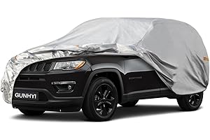 GUNHYI 5 Layer SUV Car Cover Waterproof All Weather, Universal Fit Ford Escape, Honda HR-V, Kia Soul/Sportage, Subaru CrossTrek, Jeep Compass, Hyundai Kona, Buick Encore etc, Up to 178 Inch