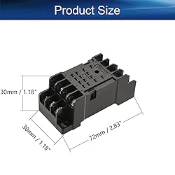 Heyiarbeit 5Pcs PYF14A 14-Pin DIN Rail Mounted