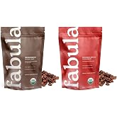 Fabula Organic Whole Bean Coffee - Medium and Half-Caff Medium Roast - 2 Bag Bundle