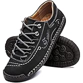 alcubieree Mens Leather Casual Shoes Comfortable Fashion Sneakers Loafers Lightweight Dress Walking Driving Shoes for Men(Size 7.5-13)