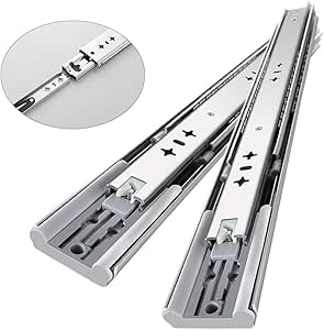 AILILI Correderas para cajones Extensible Cierre Suave Riel De Cajón
