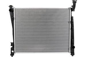 SCITOO Engine Coolant Aluminum Radiator Assembly for 2011-2014 for Dodge for Durango 3.6L 2011-2015 2017-2020 for Dodge for Durango 5.7L 2018-2020 for Dodge for Durango 6.4L; Replace: 13200