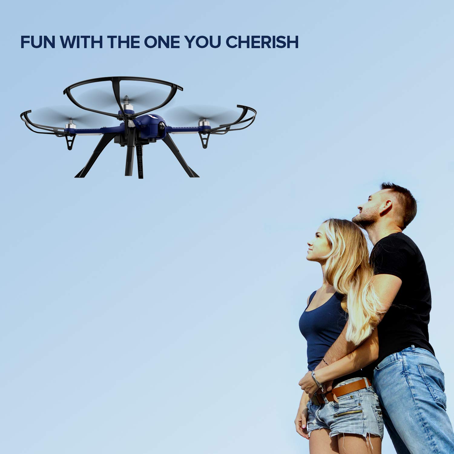 DROCON Drone  Bugs3 Helicoptère télécommandé 2.4Ghz 6 Axes Gyroscope Quadcopter  FPV Vidéo support de fixation pour caméra d’action HD