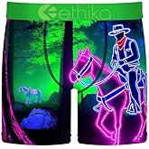 Ethika Mens MID Boxer Brief | Neon Cowboy