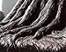 Mellanni All-Year-Round Faux Fur Throw - Top Quality, Will Not Shed! Super Soft, Comfy - Makes Luxurious Gift - Enhance Your Home Décor - Use for Travel - Gray Peacock Feathers