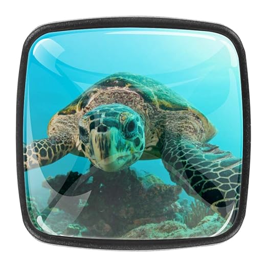 Schrankgriffe Meeresschildkröte Türknöpfe Kristall Schrankknöpfe