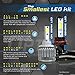 Optix 60W 6000LM LED Headlight Conversion Kit - 9006 HB4 Low Beam / Fog Light Bulbs - 6000K 6K Diamond White - Premium Epistar COB Chip - Fanless All-In-One Plug and Play Design