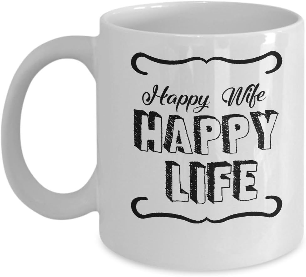 happy wife happy life mug
