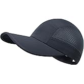 GADIEMKENSD UPF 50+ Foldable Baseball Cap, Extended Brim, Breathable Mesh, Water-Repellent, Suitable for Outdoor Use