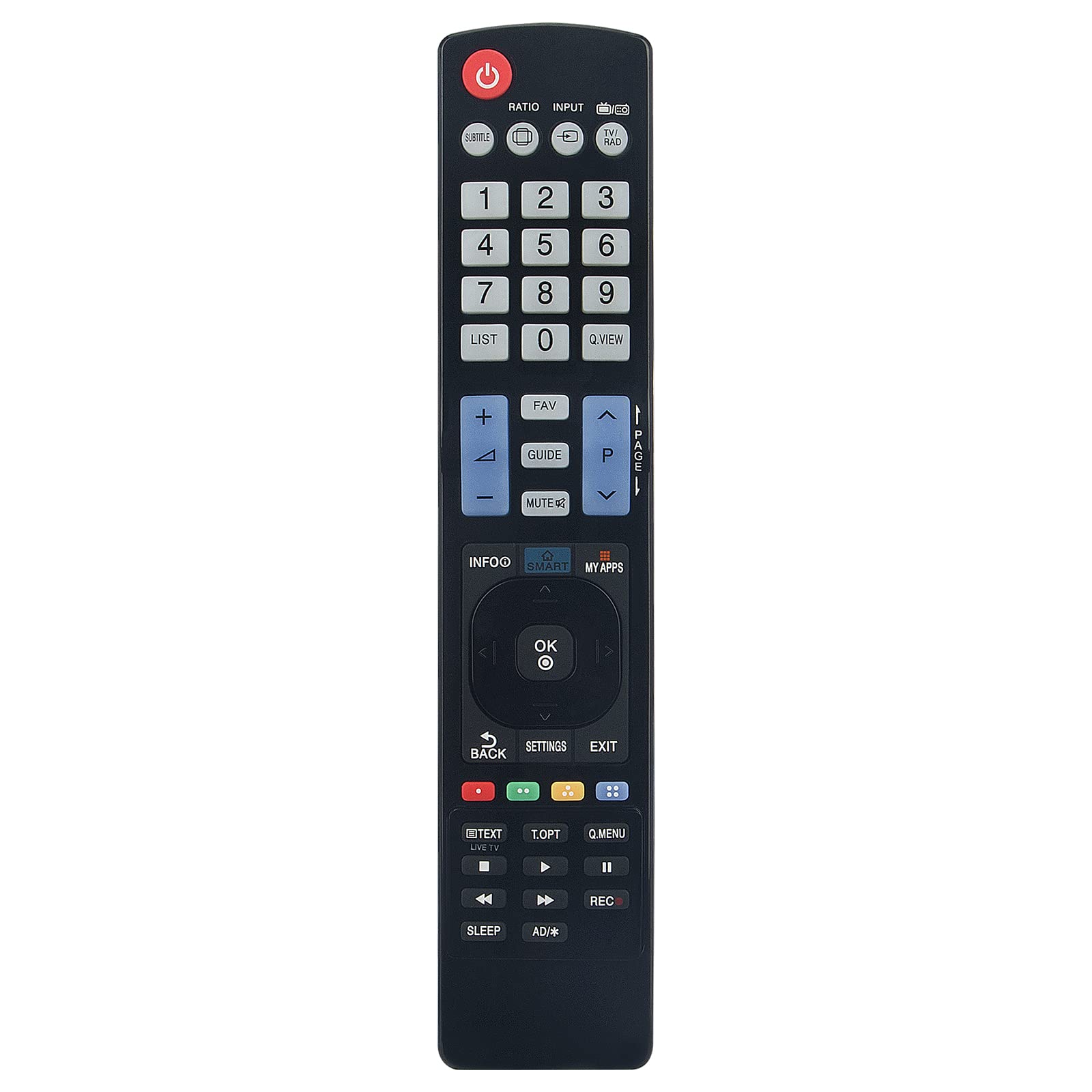 New AKB73756560 Replace Remote Control - AKB73756560 TV Remote Control Replacement fit for LG TV AKB73756560 47LB5800-UC 32LB5800-UG 65LB5840 60PB6600 Remote Controller