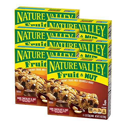 Nature Valley Dark Chocolate and Nut Trail Mix Chewy Granola Bars, 6 ct