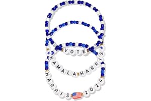 Semoya Kamala Harris 2024 Bracelets President Vote Campaign Kamala Harris Merch Merchandise Bracelet for Women Men