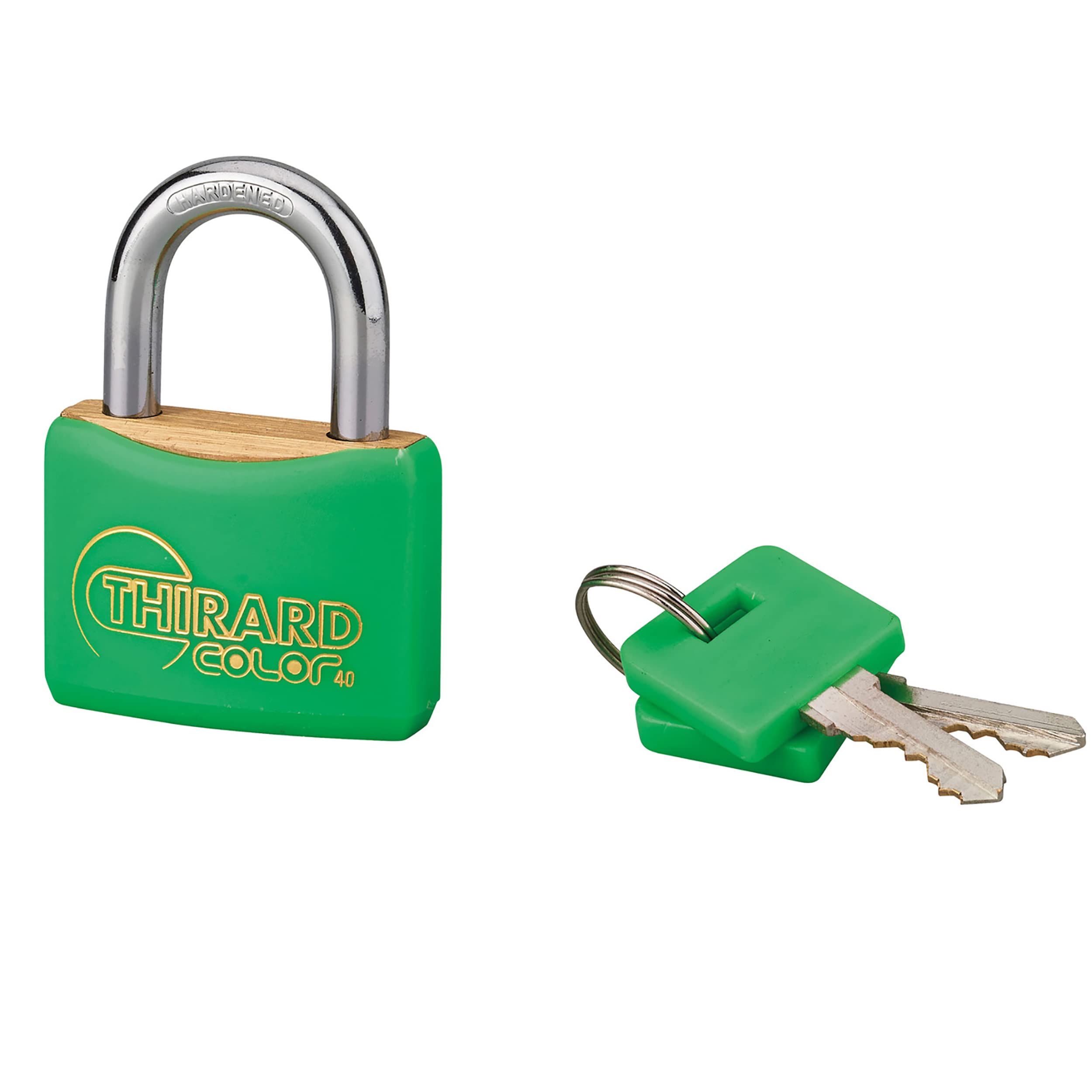 THIRARD 98101 00098101 Green 40 mm Padlock – Mach Color PVC, Pink, Blue, Black and Yellow
