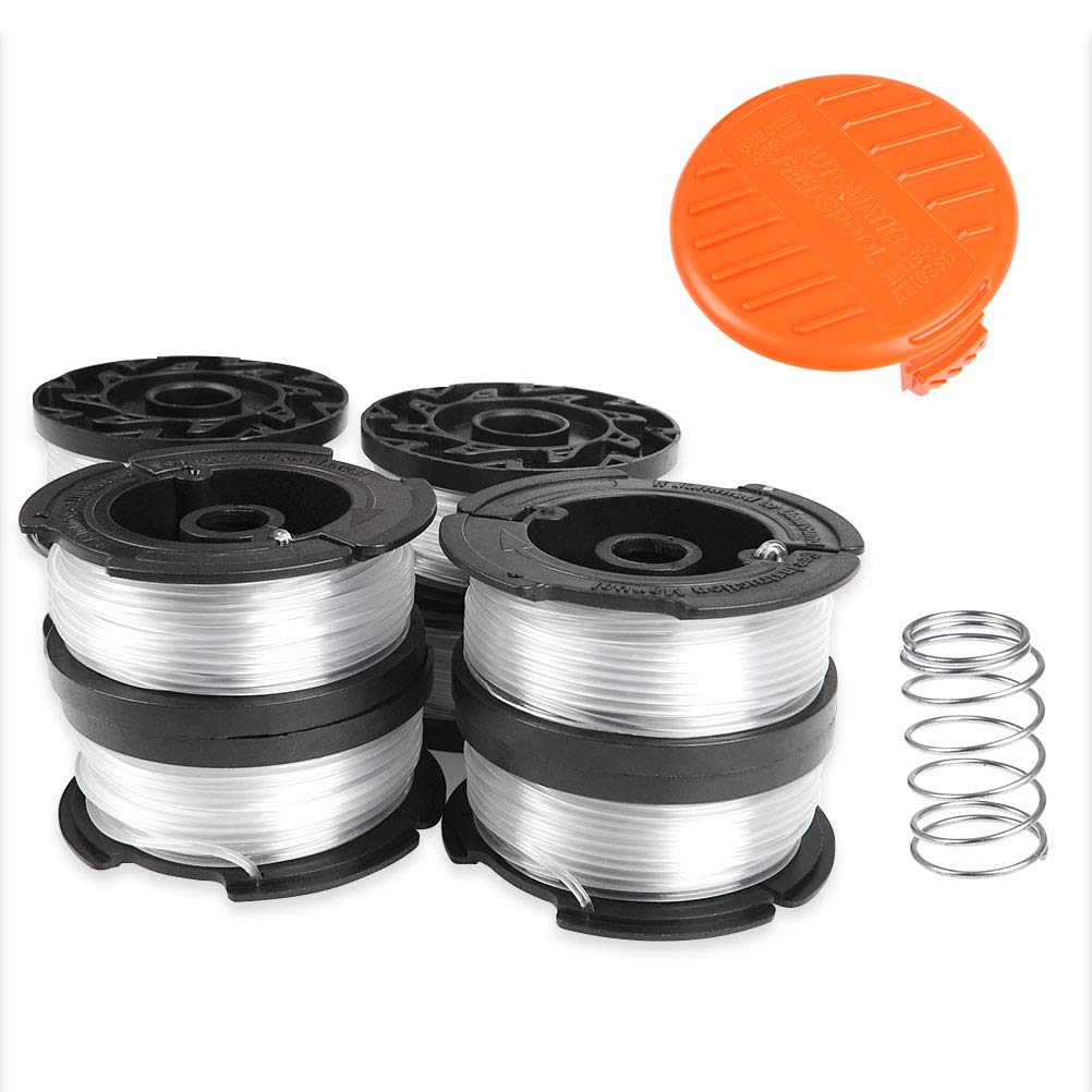 TIMESETL 9Pcs Black and Decker Strimmer Spool, AF-100 Autofeed Strimmer Line, 10 Meters 1.5mm Replacement String Trimmer Line