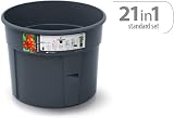 Prosperplast Tomato Grower Plastic Planter Anthracite 29.5x23.6-115.2cm view 4