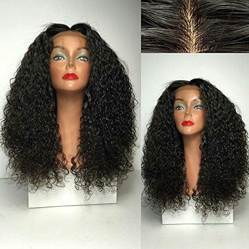 Shy Hair Loose Curly Water Wave Human Hair Wig 100% Indian Human Hair Full Lace/Front Lace Wig (22inch, Lace Front)
