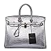 Jonon Women's Lizard Embossed Patent Leather Padlock Top Handle Handbag Ladies Briefcase