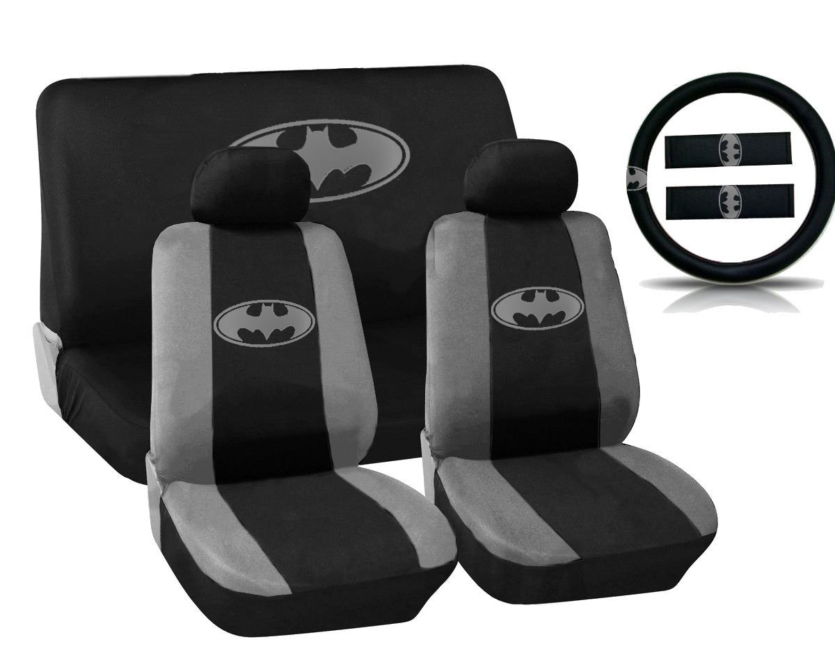 Batman 11pc Car Seat Steering Wheel Covers DC Comics New