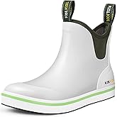 Kalkal 【2026 Upgraded Women's Deck Boots, Waterproof Fishing Ankle Rain Boots with Upgraded Anti-Slip Outsole, Breathable Lightweight Garden Rubber Boots for Sailing