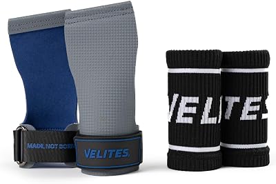 Velites I Hand Grips Quad Ultra Chalk Free Grey Size M Gym Crosstraining